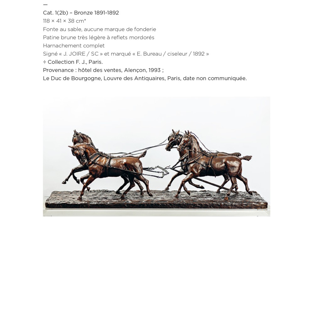 Jean JOIRE  Catalogue critique de l’œuvre sculpté